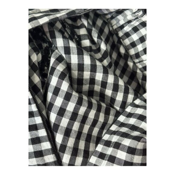 J Crew black and white gingham and lace lightweight shorts size 2 - Picture 7 of 8